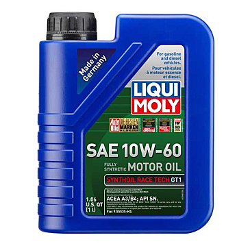 LIQUI MOLY 1L Synthoil Race Tech GT1 Motor Oil SAE 10W60 ( 6 Pack )