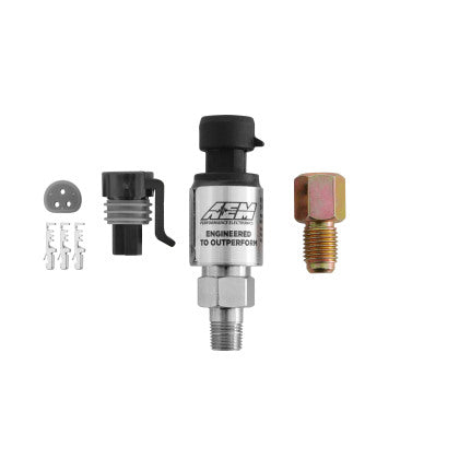 AEM Electronics Stainless Steel MAP Sensor Kit 10.34 BAR 150 PSI 1/8 NPT Male (30-2130-150) main image 1