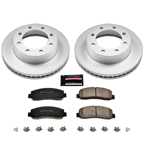 Power Stop 2005 - 2011  Ford F-250 / F-350  Super Duty Front Z17 Coated Brake Kit