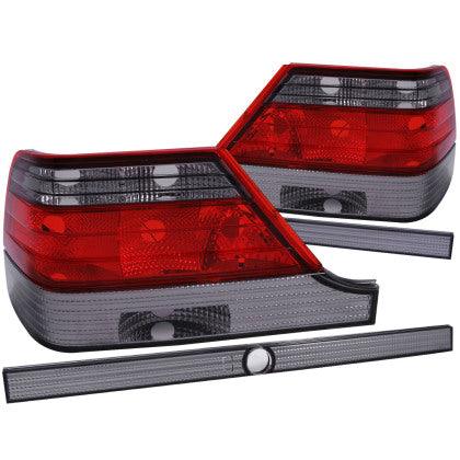 ANZO 1995-1999 Mercedes Benz S Class W140 Taillights Red/Smoke - GUMOTORSPORT