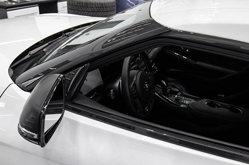 Black Carbon Fiber Door Molding Trim Kit for Nissan 200SX 1995, 1996, 1997, 1998, 1999 main image 1