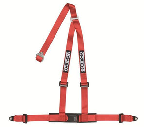 Sparco Harness Belt 2in Red 3 point Bolt In