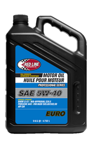 Red Line Professional Series Euro 5W40 Motor Oil - 5 Quart ( 3 Pack )