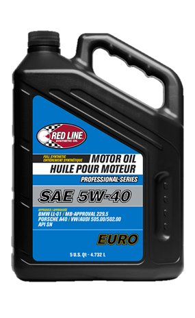 Red Line Professional Series Euro 5W40 Motor Oil - 5 Quart ( 3 Pack )