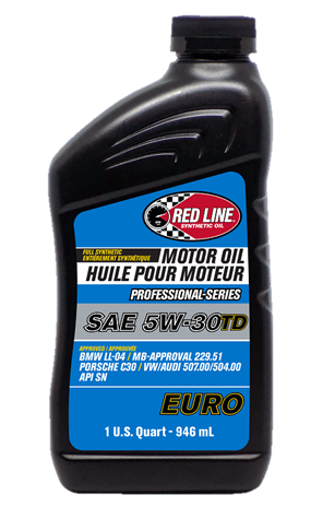 Red Line Professional Series Euro 5W30 TD Diesel Motor Oil - Quart ( 6 Pack )