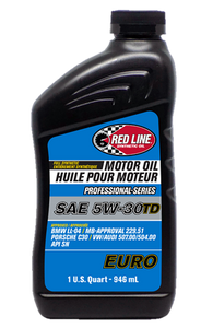 Red Line Professional Series Euro 5W30 TD Diesel Motor Oil - Quart ( 6 Pack )