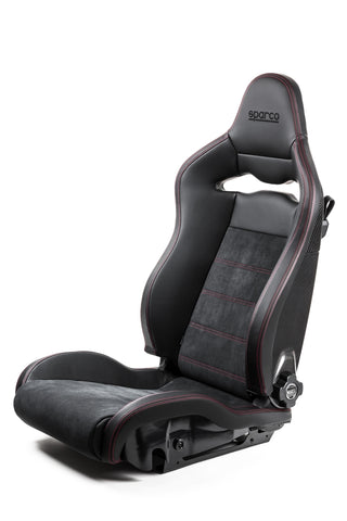 Sparco Seat SPX Special Edition Black/Red w/ Matte Carbon Shell - Left