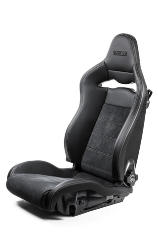 Sparco Seat SPX Special Edition Black/Grey w/ Matte Carbon Shell - Left