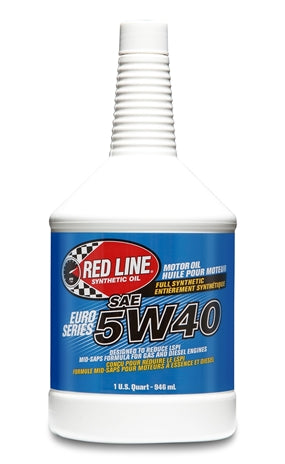 Red Line Euro-Series 5W40 Motor Oil - Quart ( 12 Pack )