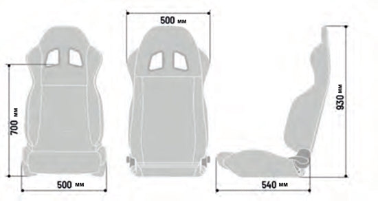 Sparco Seat R100 Blk/Grey