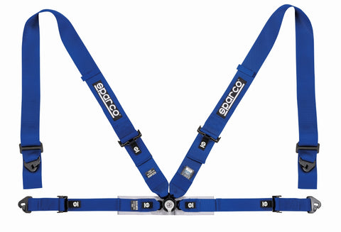 Sparco Belt 4 Point 3in/2in Competition Harness - Blue