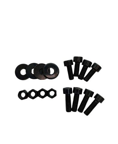 Sparco Seat Hardware Spacer Kit Bottom Mount - Black Zinc / Silver Zinc