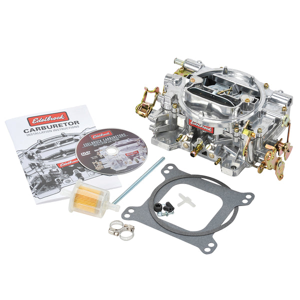 Edelbrock Performer Carburetor #1405 600 CFM With Manual Choke, Satin Finish (Non-EGR)