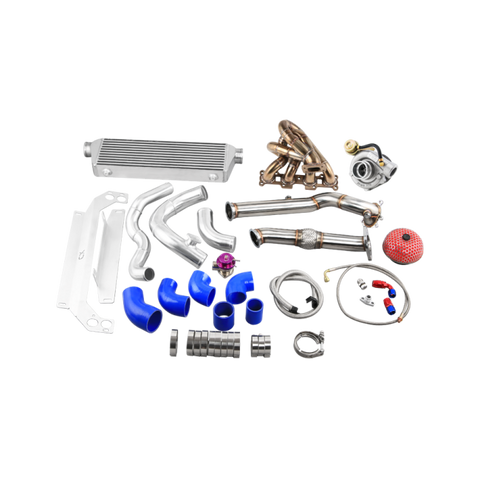 CXRacing T28 Turbo Manifold Downpipe + Intercooler Kit For 1999-2005 Mazda Miata MX-5 NB 1.8L Engine