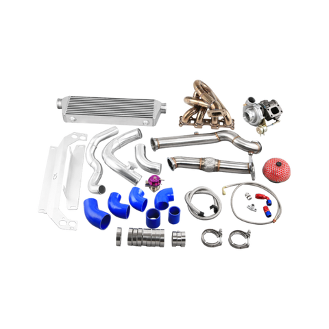 CXRacing T3 Turbo Manifold Downpipe + Intercooler Kit For 1999-2005 Mazda Miata MX-5 NB 1.8L Engine