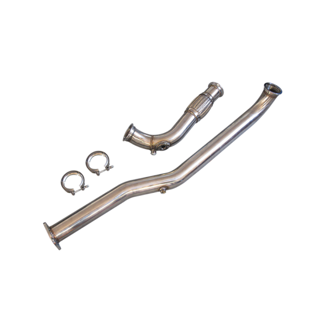 CXRacing 3" Stainless Steel Downpipe For 1998 - 2005 Lexus IS300 With 2JZ-GTE Swap, Top Mount Single Turbo