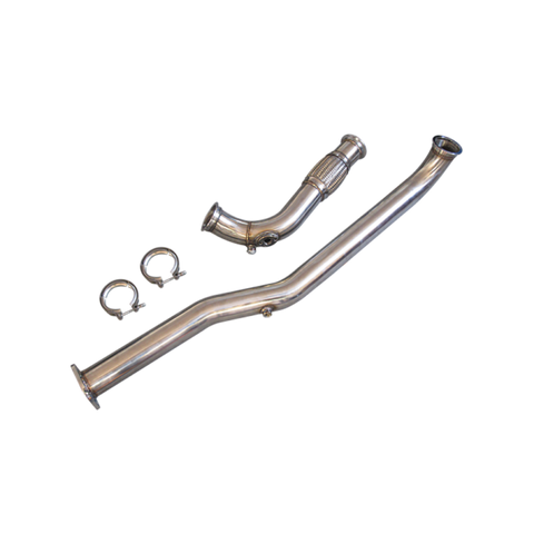 CXRacing 3" Stainless Steel Downpipe For 1998 - 2005 Lexus IS300 With 2JZ-GTE Swap, Top Mount Single Turbo