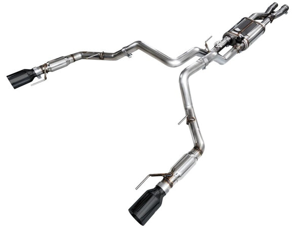 AWE Gen 3 Ford F-150 Raptor SwitchPath Exhaust - Diamond Black Tips