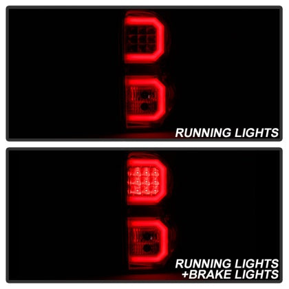 Spyder 2004 - 2009 Dodge Durango LED Tail Lights - Chrome ALT-YD-DDU04-LED-C