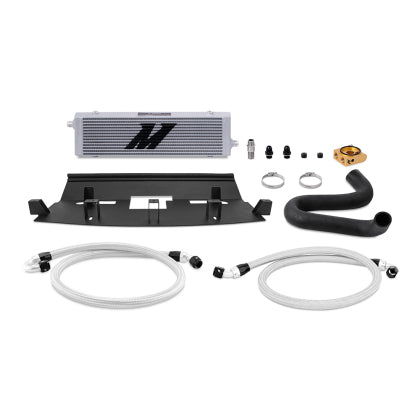 Mishimoto 2018 - 2023 Ford Mustang GT Thermostatic Oil Cooler Kit - Black / Silver