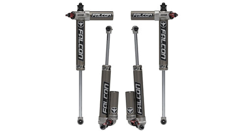 Falcon Shocks - Wrangler JK 4dr: Falcon SP2 3.3 Fast Adjust Piggyback Shock Kit (3–4.5” Lift)
