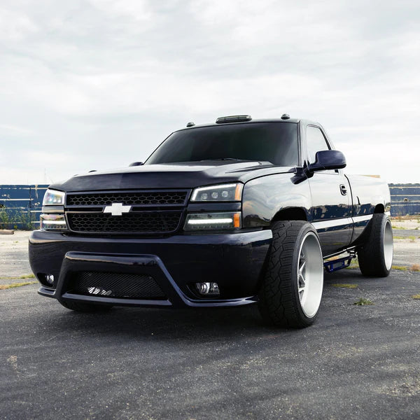 AlphaRex 2003 - 2006 Chevrolet Silverado/ 2002 - 2006 Avalanche (without body cladding) NOVA-Series LED Projector Headlights Black
