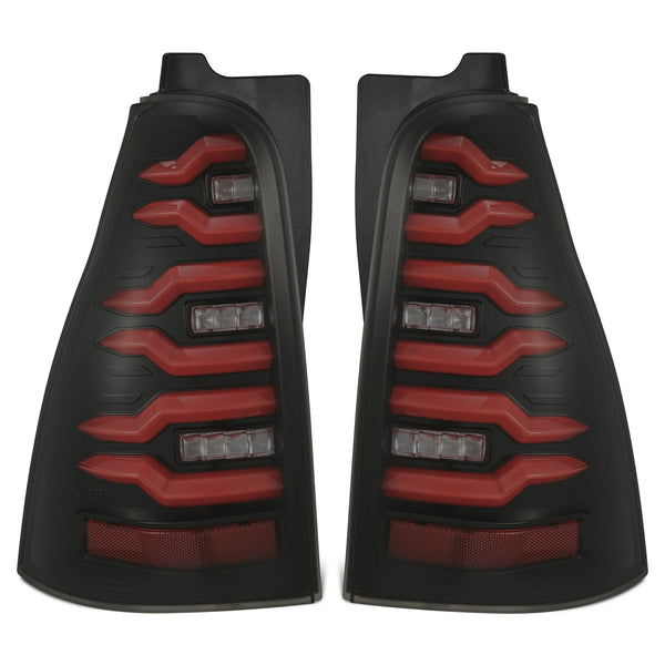 AlphaRex 2003 - 2009 Toyota 4Runner LUXX-Series LED Tail Lights- Black/Red