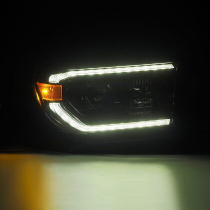 AlphaRex 2007 - 2013 Toyota Tundra / 2008 - 2017 Sequoia LUXX-Series LED Projector Headlight Black w/Actv Lgt Seq. Sig + DRL