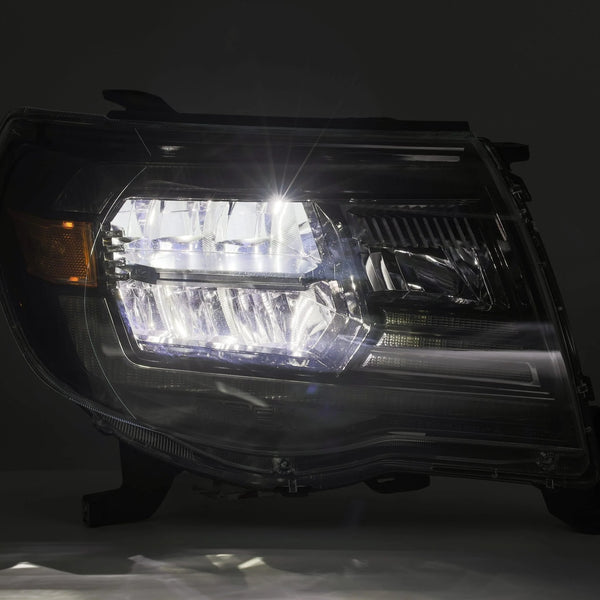 AlphaRex 2005 - 2011 Toyota Tacoma LUXX Crystal Headlights Plank Style Chrome w/Activation Light/DRL