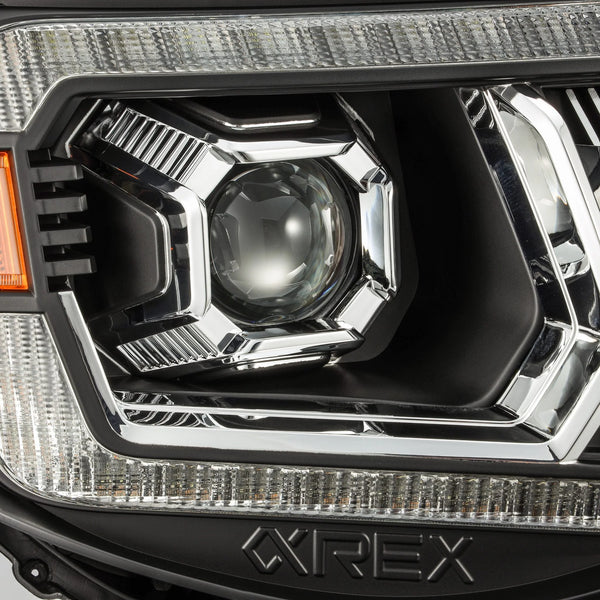 AlphaRex 2005 - 2011 Toyota Tacoma LUXX LED Projector Headlights Plank Style Black w/Activ Light and DRL