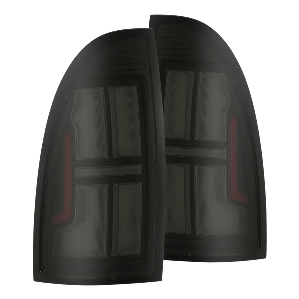 AlphaRex 2005 - 2015 Toyota Tacoma NOVA Prismatic LED Tail Lights - Alpha-Black