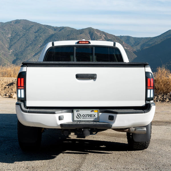 AlphaRex 2005 - 2015 Toyota Tacoma NOVA Prismatic LED Tail Lights - Alpha-Black