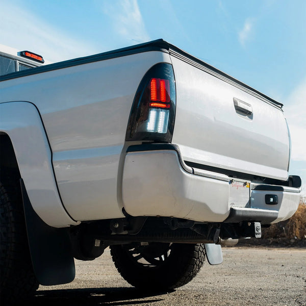 AlphaRex 2005 - 2015 Toyota Tacoma NOVA Prismatic LED Tail Lights - Alpha-Black