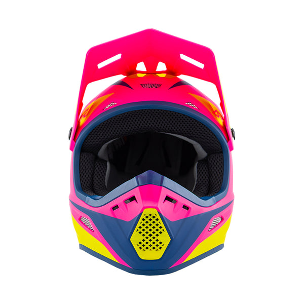 Answer 26 AR1 Mototown Helmet Matte Pink/Hyper Acid/Dark Blue