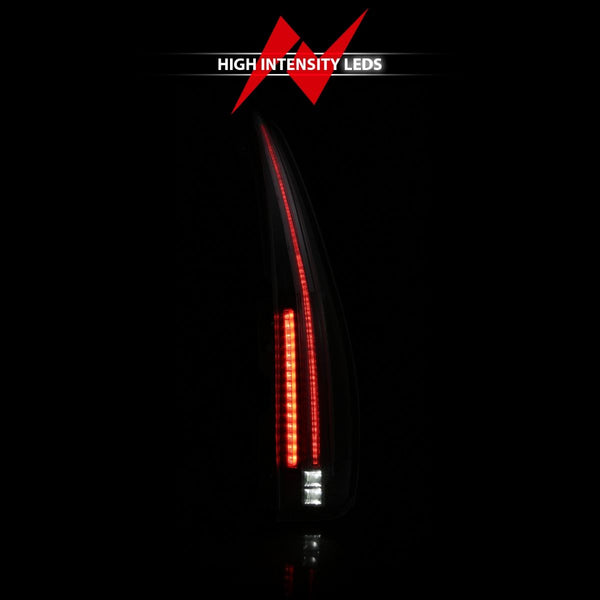 ANZO 2007-2014 Chevrolet Tahoe / Suburban / GMC Yukon Led Taillights Red/Clear