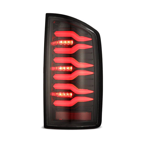 AlphaRex 2007 - 2008 Dodge Ram 1500 / 2007 - 2009 Dodge Ram 2500 / 3500 Luxx-Series LED Tail Lights Alpha Black