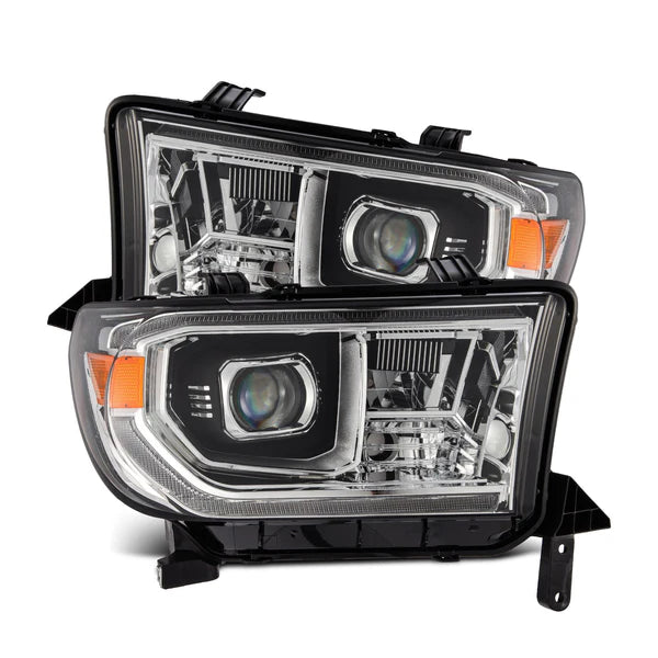 AlphaRex 2007 - 2013 Toyota Tundra / 2008 - 2017 Sequoia LUXX LED Proj Headlight Chrome w/Actv Light / Seq. Sig + DRL