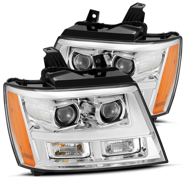 AlphaRex 2007 - 2014 Chevrolet Tahoe/Suburban/07-13 Avalanche LUXX-Series LED Projector Headlights Chrome