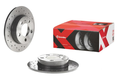 Brembo 2006 - 2023 A3 Quattro / 2015 - 2023 Q3 / S3 / 2006 - 2023 Golf Gti Front Premium Xtra Cross Drilled UV Coated Rotor