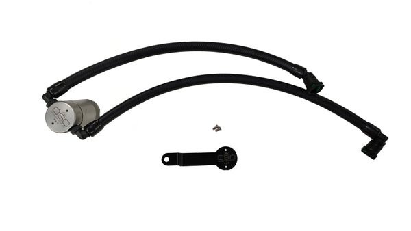 J&L 2019 - 2025 Dodge Ram 1500 3.6L PCV Side Oil Separator 3.0 - Clear / Black