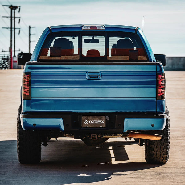 AlphaRex 2009 - 2014 Ford F150 LUXX LED Tailights - Alpha Black Housing