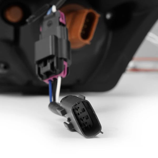 AlphaRex 2009 - 2014  Ford F-150 LUXX LED Projector Headlights Plank Style Jet Black w/Active Light/Seq Signal/DRL