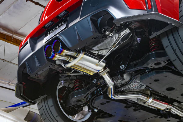 REMARK 2023+ Toyota GR Corolla Dual Center Exit w/ Resonator Burnt Stainless Steel Catback Exhaust,