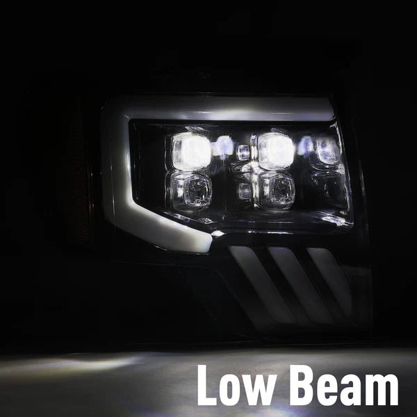 AlphaRex 2009 - 2014 Ford F-150 NOVA LED Projector Headlights Plank Style Matte Black w/Activ Light/Seq Signal