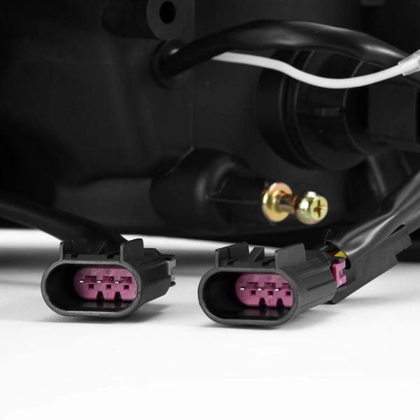 AlphaRex 2009 - 2018 Dodge Ram 2500 NOVA LED Proj Headlights Plank Style Design Black w/ Activation Light