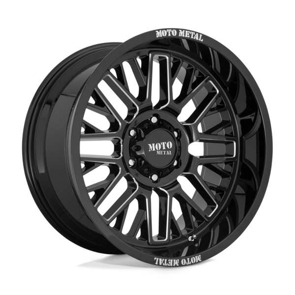 Moto Metal MO992 FOLSOM Gloss Black Milled 20x12 -44 5x127mm 71.5mm