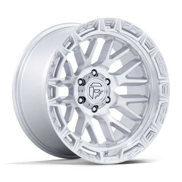 Fuel Offroad FC890 RAIL Gloss Silver W/ Machined Face 20x9 +1 6x135mm 87.1mm