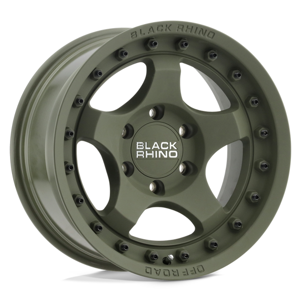 Black Rhino BANTAM Olive Drab Green 16x8 -10 5x127mm 71.5mm