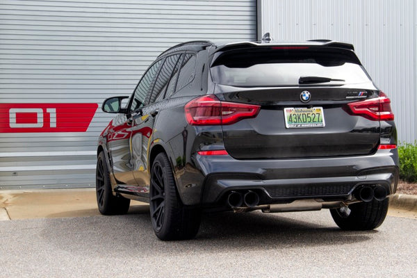 Dinan 2020 - 2025 BMW X3 M / X4 M (F97/F98) Free Flow Axleback Exhaust System - Black Tips