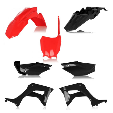 Acerbis 2019 - 2024 Honda CRF110F Full Plastic Kit - Red/Black